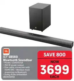 Makro JBL 3.1" SB560 Bluetooth Soundbar offer