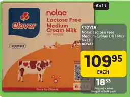 Makro Clover Lactose Free Medium Cream Milk offer