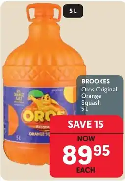 Makro Brookes Oros Original Orange Squash offer