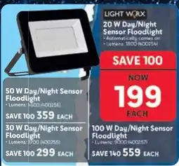 Makro LIGHT WORX 20 W Day/Night Sensor Floodlight offer