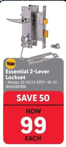 Makro Yale Essential 2-Lever Lockset offer