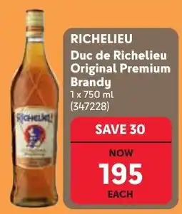 Makro Duc de Richelieu Original Premium Brandy offer
