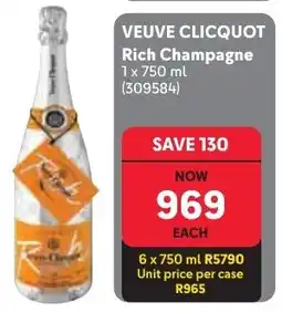 Makro VEUVE CLICQUOT Rich Champagne offer