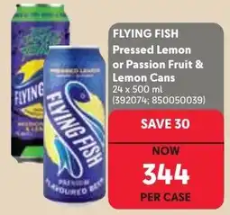 Makro Flying Fish Pressed Lemon or Passion Fruit & Lemon Cans offer