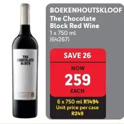 Makro BOEKENHOUTSKLOOF The Chocolate Block Red Wine offer