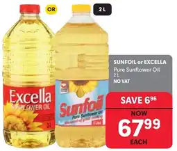 Makro Sunfoil or Excella Pure Sunflower Oil offer