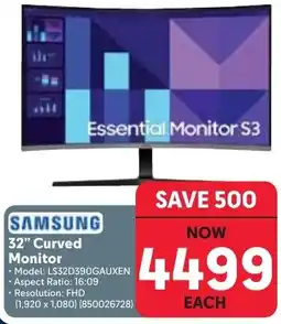 Makro SAMSUNG 32" Curved Monitor offer