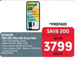 Makro HONOR 128 GB X6e 4G Dual Sim offer