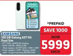 Makro SAMSUNG 128 GB Galaxy A27 5G Dual Sim offer