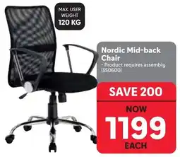 Makro Nordic Mid-back Chair offer