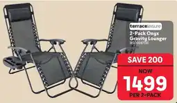 Makro Terrace Leisure 2-Pack Onyx Gravity Lounger offer