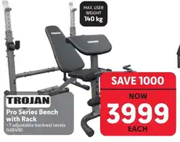 Makro TROJAN Pro Series Bench with Rack offer