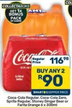 Pick n Pay Hypermarket Coca-Cola Regular, Coca-Cola Zero, Sprite Regular, Stoney Ginger Beer or Fanta Orange offer