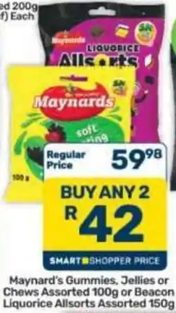 Pick n Pay Hypermarket Maynard's Gummies, Jellies or Chews Assorted offer
