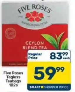 Pick n Pay Hypermarket Five Roses Tagless Teabags offer