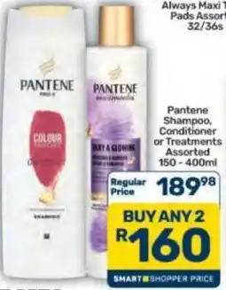 Pick n Pay Hypermarket Pantene Shampoo, Conditioner or Treatments Assorted offer