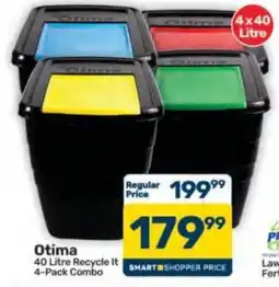 Pick n Pay Hypermarket Otima 40 Litre Recycle It 4-Pack Combo offer
