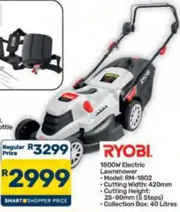 Pick n Pay Hypermarket RYOBI 1800W Electric Lawnmower offer