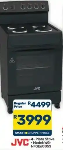 Pick n Pay Hypermarket JVC 4- Plate Stove offer
