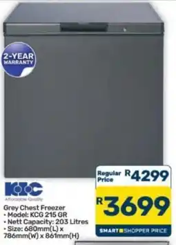 Pick n Pay Hypermarket KOC Grey Chest Freezer offer