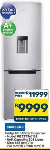Pick n Pay Hypermarket SAMSUNG Fridge With Water Dispenser offer