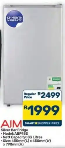 Pick n Pay Hypermarket AIM Silver Bar Fridge offer