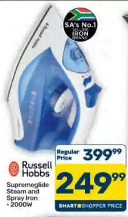 Pick n Pay Hypermarket Russell Hobbs Supremeglide Steam and Spray Iron offer