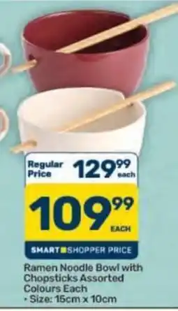 Pick n Pay Hypermarket Ramen Noodle Bowl with Chopsticks Assorted offer