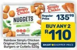 Pick n Pay Hypermarket Rainbow Simply Chicken Original Chicken Nugget offer
