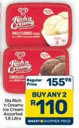 Pick n Pay Hypermarket Ola Rich 'n Creamy Ice Cream Assorted offer