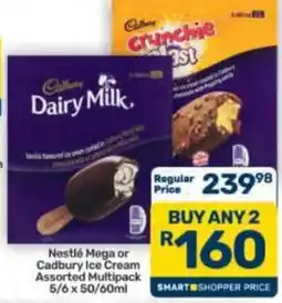 Pick n Pay Hypermarket Nestlé Mega or Cadbury Ice Cream Assorted offer