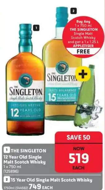 THE SINGLETON 12 Year Old Single Malt Scotch Whisky