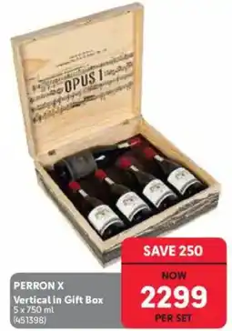 Makro’s liquor PERRON X Vertical in Gift Box offer