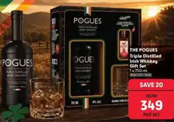 Makro’s liquor THE POGUES Triple Distilled Irish Whiskey Gift Set offer