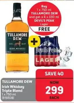 Makro’s liquor TULLAMORE DEW Irish Whiskey Triple Blend offer