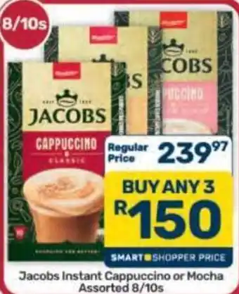 Jacobs Instant Cappuccino or Mocha Assorted