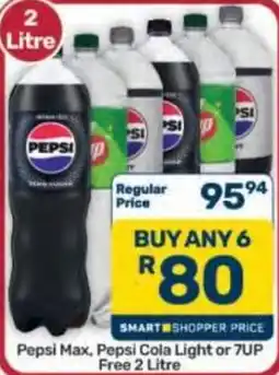 Pick n Pay Hypermarket Pepsi Max, Pepsi Cola Light or 7UP offer