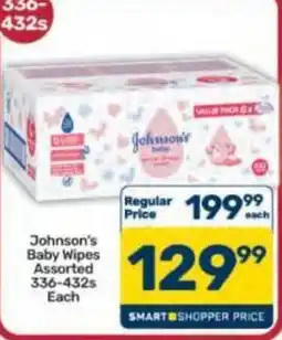 Pick n Pay Hypermarket Johnson's Baby Wipes Assorted offer