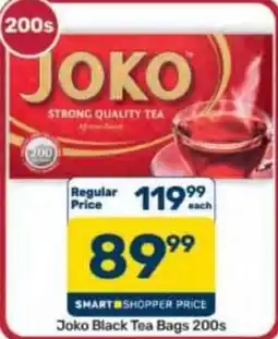 Pick n Pay Hypermarket Joko Black Tea Bags 200s offer