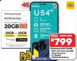 Pick n Pay Hypermarket Hisense U54 32GB offer