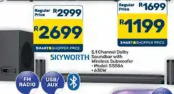 Pick n Pay Hypermarket SKYWORTH 5.1 Channel Dolby Soundbar with Wireless Subwoofer offer
