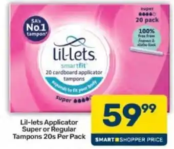 Lil-lets Applicator Super or Regular Tampons