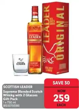 Makro’s liquor SCOTTISH LEADER Supreme Blended Scotch Whisky offer