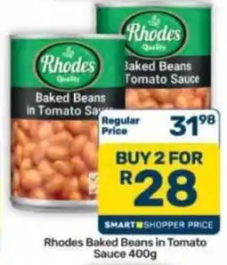 Pick n Pay Hypermarket Rhodes Baked Beans in Tomato Sauce offer