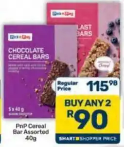 Pick n Pay Hypermarket PnP Cereal Bar Assorted offer