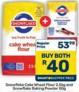 Pick n Pay Hypermarket Snowflake Cake Wheat Flour and Snowflake Baking Powder offer