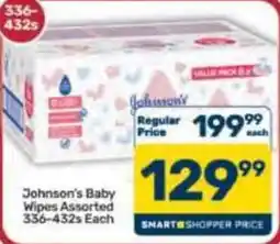Pick n Pay Hypermarket Johnson's Baby Wipes Assorted offer