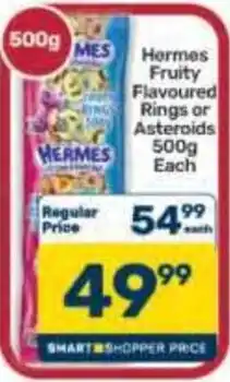 Pick n Pay Hypermarket Hermes Fruity Flavoured Rings or Asteroids offer