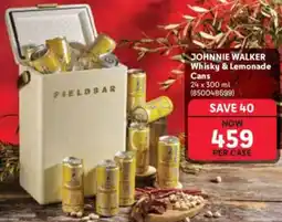 Makro’s liquor JOHNNIE WALKER Whisky & Lemonade Cans offer