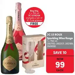 Makro’s liquor JC LE ROUX Sparkling Wine Range offer